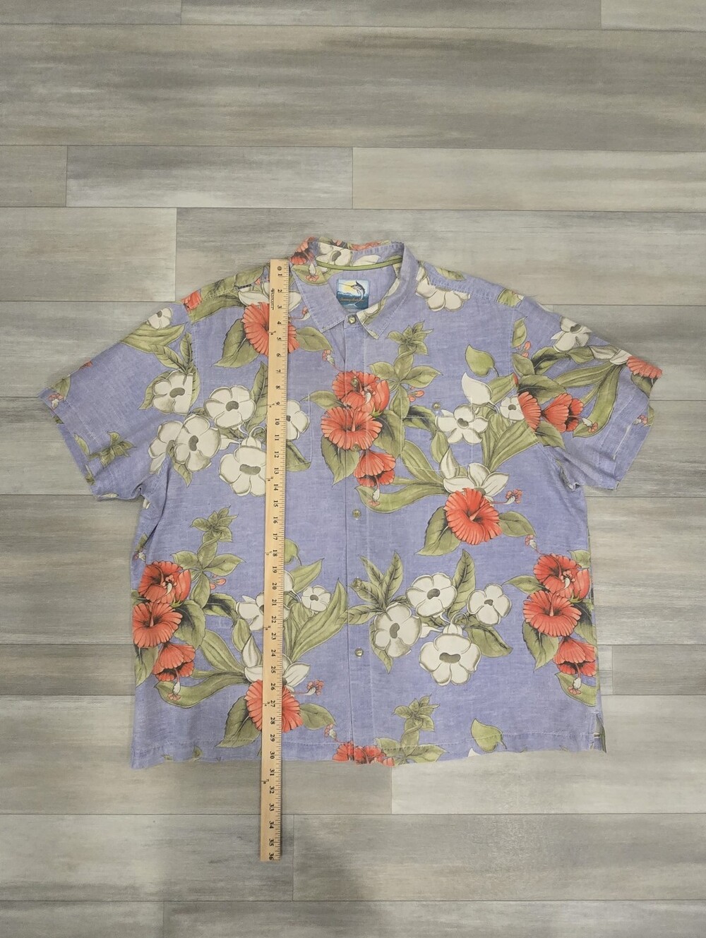 Tommy Bahama 100% Silk Hawaiian Shirt XXL Island Modern Fit Tropical Floral Camp - Picture 4 of 5